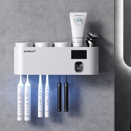 AT-🛫Plug-in-Free Smart Toothbrush Sterilizer Uv Sterilization Philips Electric Wall-Mounted Tooth Cup Storage Rack SY19