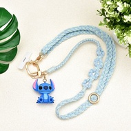 【旅遊必備】史迪奇系列手機編織頸掛繩(四花)