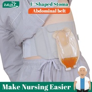 Ostomy Abdominal Belt Brace waist support wear on the abdominal stoma to fix bag and prevent parastomal hernia Adjustable Ostomy Belt