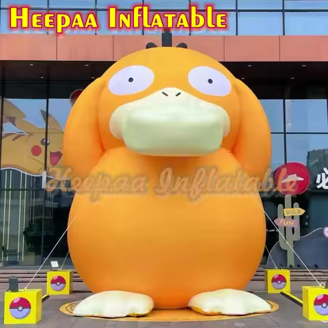 Giant Inflatable Pokemon Psyduck Large Inflatable Animal Cartoon For Outdoor Advertising Parade Even