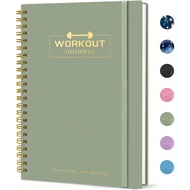Fitness Workout Journal for Women & Men, A5(5.5" x 8.2") Workout Log Book Planner for Tracking, Prog