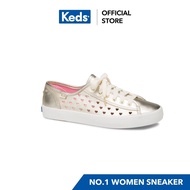 KEDS WH63079 KICKEDSTART KEDS HEART PERF LEAT CHAMPAGNE Women's Lace-up Sneakers Champagne Color hot sale