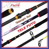 Xpuyu Tele Puyu Rod Fishing Pancing Spinning (1.50m-3.00m) Freshwater Fish Joran Telescopic Portable Prawn Fishing Udang