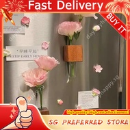 Magnetic Refrigerator Sticker Message ins Vase3d 3D Decorative Flower Arrangement Test Tube Flower G
