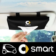 Car Sun Visor Hanging Tissue Box Holder For Mercedes-Benz Smart Eq Fortwo Forfour 453 451 452 450 45