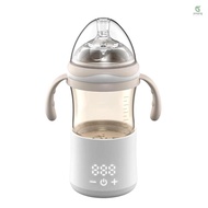 37W Portable Bottle Warmer Milk Heater for Baby with Digital Display for Instant Temperature Milk Warmer with 5500mAh Battery &amp; Gravity Ball Design for Breastmilk Formula And Water