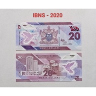 Trinidad and Tobaga 20 Dollars Polymer (IBNS-2020 Shortlisted banknotes) UNC Random Number