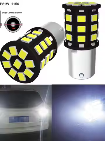 2x P21W LED Back Up Lamp Fog Bulb Reverse Light 7506 BA15S 1156 Canbus For Renault Megane 3 2 4 Scen