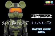 【FUN】&lt;Sold Out! 售完!!&gt; Be@rbrick 400% - HALO 士官長 (非 無敵鐵金剛)