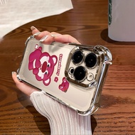 For Vivo Y36 Y36i Y38 Y50 Y55 Y55s Y75 Y77 Y77e Y77t Y78 Y78+ Lotso Bear Pattern Airbag Soft Plating