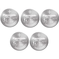Panasonic CR2477 3V Lithium Cell Battery (Pack of 5)