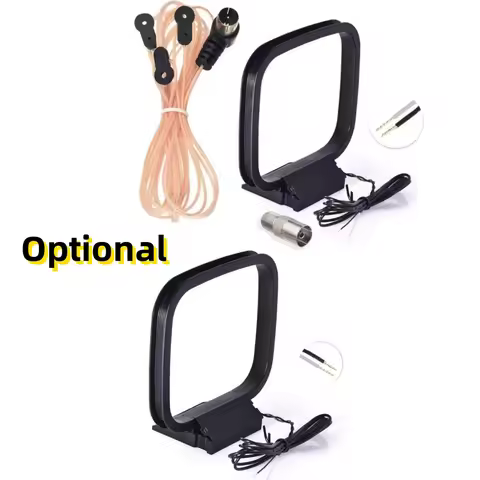 75 Ohm Indoor FM Radio Antenna AM Loop Antennas FM Antenna FM Dipole Antenna for Car Radio Music Equ