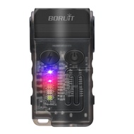 BORUiT V20 180Rotation Powerful LED Flashlight Keychain USB-C Rechargeable Spotlight Camping Fishing