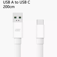 Oppo Type C USB Cable DL201 ( 2m.) DL129 ( 1m.) Support Max 80W Super VOOC 2.0 Fast Charging For Fin