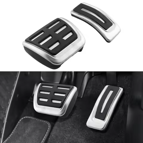 Stainless Steel RHD Car Gas Brake Pedal Covers for Audi A4 B9 A5 A6 C8 A7 A8 D5 Q5L Q7 4M Q8 2017-20