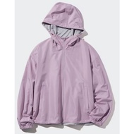 UNIQLO WOMEN'S REVERSIBLE PARKA HOODIE JACKET, SOFT JERSEY, WATER REPELLENT LAYER, WOMEN'S PARKA JAC