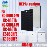 Replacement Compatible with sharp KC-D60TA-W、KC-D60TA、KC-G60TA-W、KC-G60TA、FZ-D60HFE、FZ-D60DFE Filter