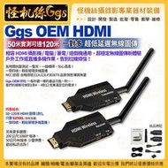 現貨 怪機絲 Ggs OEM HDMI 50~120米 一對多 超低延遲無線圖傳 攝影機 電腦 筆電 遊戲機通用 公司貨