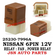 RELAY 6PIN 12V  NISSAN CAR 4X4 PICK UP RELAY HEA DLAMP FUEL PUMP , POWER RELAY 25230-7996A