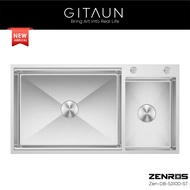 [FAUSTO] SUS304 Stainless Steel Double Bowl Sink / Under Mount Sink / Top Mount Sink / Flush Mount S