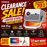 Konka HD Smart Projector 600 ANSI Auto Focus & Keystone | 1080P Native | WiFi 6 & Bluetooth 5.2 | Ho