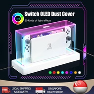 【READY STOCK】Nintendo Switch Oled Dust Cover Base Switch OLED Transparent Game Console Dock Case Dust Box Storage