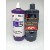 น้ำยาขัดสีและเคลือบสี 3M 06060 ขัดหยาบลบรอย 06005 พรี่เมี่ยมลิควิดแว็ค