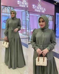 Gamis Devina Dress wanita terbaru Crinkle Airflow