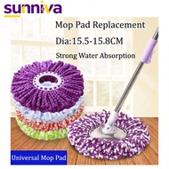 Universal Replacement Spin Mop Pad Replacement Fitting Spin Mop Cotton Mop Head Mop Cloth Large