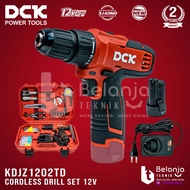 DCK Mesin Bor Baterai 10MM KDJZ 1202 TD Cordless Drill Set KDJZ1202TD