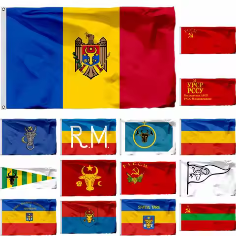 Moldova History Flag Sfatul Tarii 3X5FT MD Democratic Republic 90X150CM Moldavian Banner In Battle O