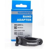 Adapter fd shimano sm-ad91-ms 31.8 28.6 braze on and clamp band adapter 34.9 tiagra 105 ultegra dura