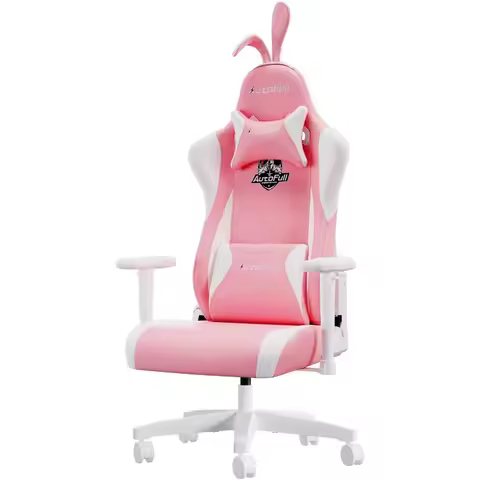 AutoFull C2 Gaming Chair,Ergonomic Wingless Cushion Computer Chair,PU Leather Racing Style Office Ch