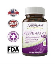 🇺🇸 白藜蘆醇 PURELY beneficial(RESVERATROL) 1450mg - 90 天用量，強效抗氧化劑和反式白藜蘆醇，促進抗衰老，心血管支持 90 days Supply of P