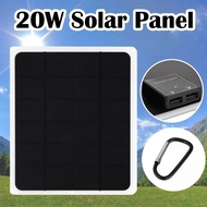 20W 6V Monocrystalline Silicon Solar Panel Rechargeable Car Solar Panel Yacht Charger Outdoor Charge