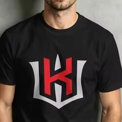 Logo of KT Wiz 2026 T Shirts for Men Cotton Vintage T-Shirt Round Collar Tee Shirt Short Sleeve Clot