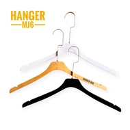 ( HOOK GOLD GP15) ADULT WOODEN HANGER STRAIGHT HEAD JG 1PCS