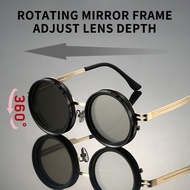 ND9 Gear Adjustable ND-ND Sunglasses Filter Oval Glasses UV Polarized Retro Lens Sunglasses08023208