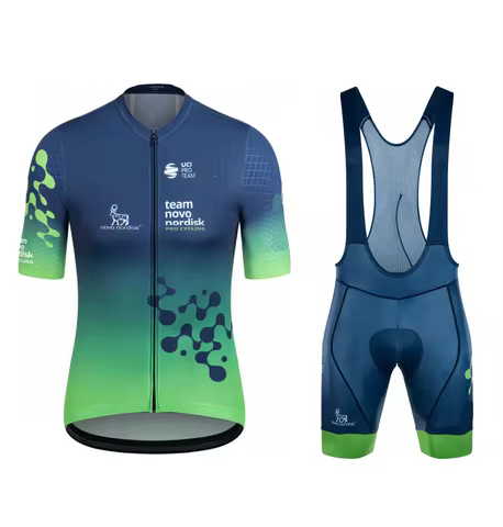 2025 NOVO NORDISK TEAM Men's Cycling Jersey Short Sleeve Bicycle Clothing With Bib Shorts Ropa Cicli
