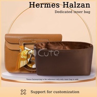 Suitable for Hermes Halzan 25/31 Liner Bag HANDBAG Insert Bag Waterproof Twill Nylon Satin Color Customized Inner Bag Bag in Bag Storage Organization Shaping Bag Bag Accessories