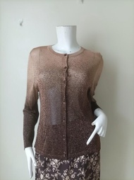 Saint Joie 冬季節慶針織開襟毛衣/上衣。