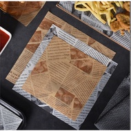 Wax paper baking paper cake base NEWSPAPER motif 18X18 28X38 25 sheets 50 sheetswax paper baking pap