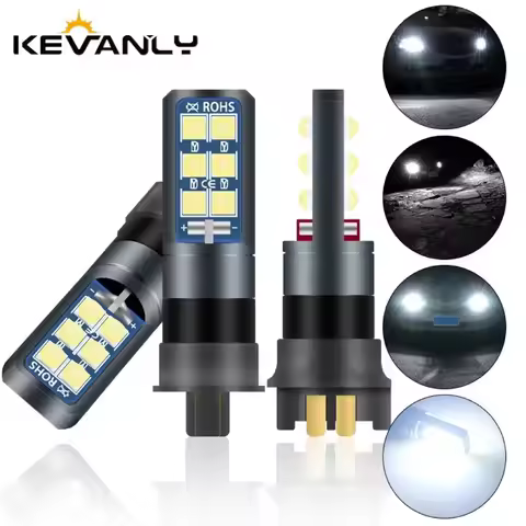 2pcs CANBUS PW24W PWY24W LED Bulbs 3030 LED 12SMD Turn Signal Light DRL Daytime Lights 12v Universal