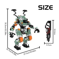 {UU61} BuildMoc ไททันฟอลส์2ไอออน-คลาสไททันรีปเปอร์ไททัน BT-7274บล็อคก่อสร้างชุดโมเดลหุ่นยนต์ Mecha น