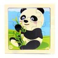 PK419 Children's Wooden Puzzle Toy Wooden Frame Jigsaw 9 pieces 9 pcs