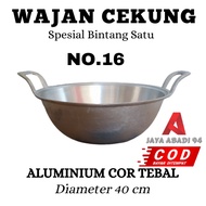 Concave frying pan no.16 non-stick aluminum frying pan