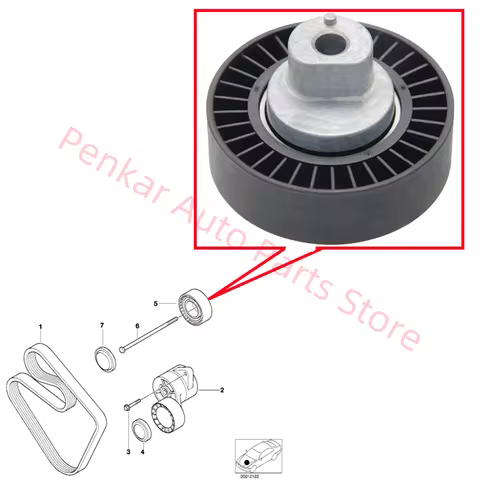 11287841228 Engine Idler Pulley For BMW E36 E46 E34 E39 E60 E61 E63 E64 E38 X5 E53 Z4 E85 E86 Z3 E36