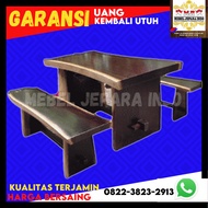 Meja makan kayu jati trembesi meh suar minimalis bulat ukiran asli jepara asli set 4 6 8 kursi 4 6 8
