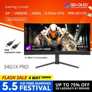 PRISM+ 34G1X PRO | 34" QD-OLED 240Hz 0.03ms GTG UWQHD Curve Gaming Monitor [3440 x 1440]