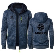 COD AIRBUS AVIATION Flight Hoodie Airbusfan A320 Men's Zipper Trendy Jacquard Hoodie Jacket Autumn S